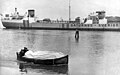 Lejdfartyget Saturnus i Göteborgs hamn 1942.