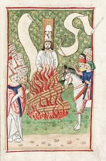 Jan Hus au bûcher en 1415