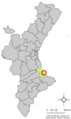 Розташування муніципалітету Гуардамар-де-ла-Сафор у автономній спільноті Валенсія