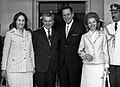Isabel e Perón insieme a ai coniugi Ceausescu.