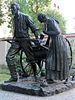 Eine Statue zu Ehren der Mormonischen Pioniere