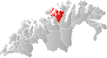 Kart over Hammerfest kommune Hámmerfeastta suohkan