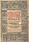 Titelblatt der Eck-Bibel von 1537