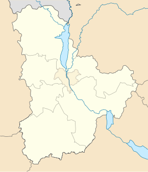 Діброва. Карта розташування: Київська область