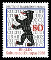 Берлин - културна пријестолница Европе 1988., њемачка поштанска марка