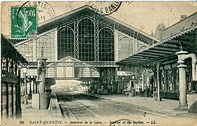 La gare de Saint-Quentin.