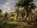 Danza nel villaggio. Rossia, XVIII secolo