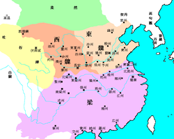 Західна Вей: історичні кордони на карті