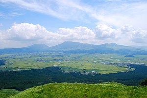 大観峰から見た阿蘇五岳
