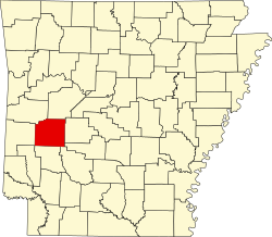Vị trí quận Montgomery trong tiểu bang Arkansas ở Hoa Kỷ