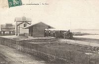 Gare de l'Aber-Wrac'h vers 1900.