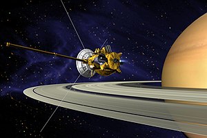 카시니-하위헌스와 토성의 상상도