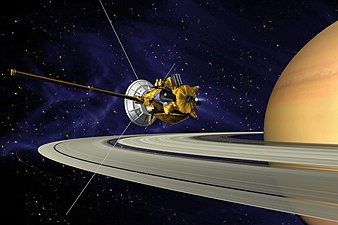 „Касини-Хюйгенс“ излиза на орбита около Сатурн (рисунка)