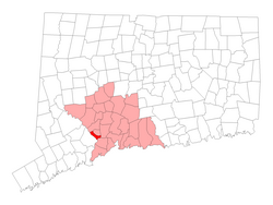 Vị trí trong quận New Haven, Connecticut
