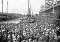کشتی اس اس اکسکالسیور در حال ترک سان فرانسیسکو به مقصد کلوندایک در ۲۸ ژوئیه سال ۱۸۹۷