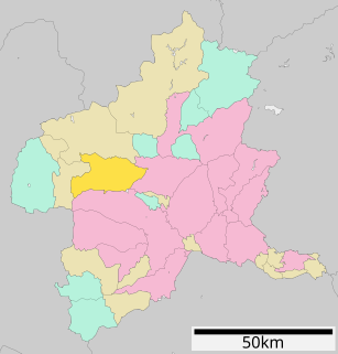 東吾妻町位置図