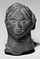 एक भारतीय ग्राम देवता का मुखिया, टेराकोटा, तीसरी शताब्दी ईसा पूर्व