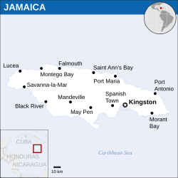 जमैका के लोकेशन