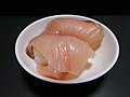 串間市のブランド養殖ブリ、黒瀬ぶりの握り寿司(240423)