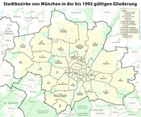 Statbezirke in der bis 1992 gültigen Gliederung