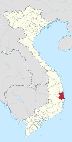 Location of Phú Yên within Vietnam