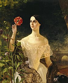 Portrait of Sophia Andreevna Bobrinskaya (Shuvalova), 1849.