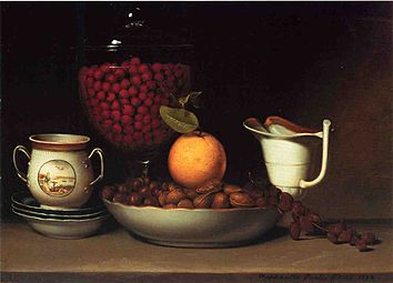 Still Life: Strawberries, Nuts &c. (Natura morta: fragole, noci & co.), 1822