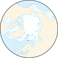 Mutatio in ambitu glaciei Oceani Arctici inter Martium et Septembrem.