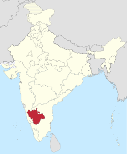 Location of Mysore State then now Karnataka state