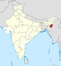 Položaj Manipura u Indiji