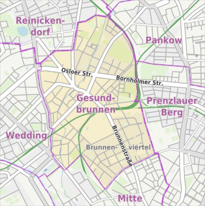 Berlin-Gesundbrunnen Karte