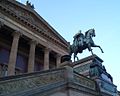 Equestrian statue of Frederick William IV before the Old National Gallery in Berlin-Mitte. Sculptor: Alexander Calandrelli