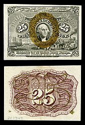 $0.25 - Fr.۱۲۸۴ جرج واشنگتن.
