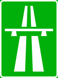 Trafikmärket för motorväg