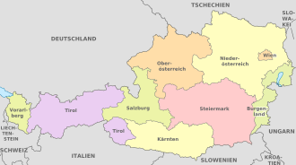 Administrative Gliederung Österreichs: die neun Bundesländer]] Administrative Gliederung Österreichs: die neun Bundesländer