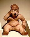 Una statuetta volto di bambino dal Museo Nacional del Jade, San José (Costa Rica).