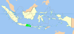 Lokasyon ng Silangang Java sa Indonesia