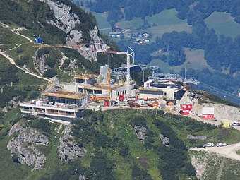 Baustelle der neuen Jennerbahn-Bergstation 2018