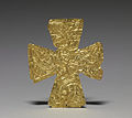 Croix de feuille d'or lombarde.