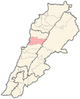 Carte des districts du Liban