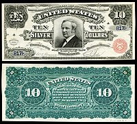 $10 (Fr.291) توماس ای. هندریکس