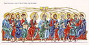 La Pentecoste e la discesa della Spirito Santo sugli apostoli