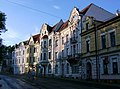 Pohled na secesní domy ve Smetanově ulici