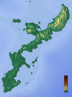 瀬底島の位置（沖縄本島内）