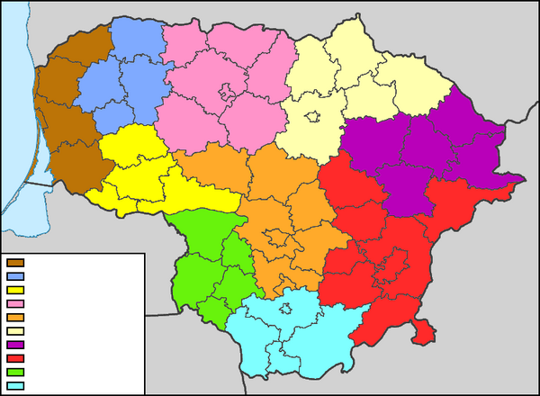 Okresy v Litvě