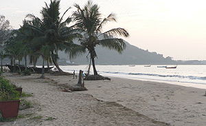 Pantai di Karwar.