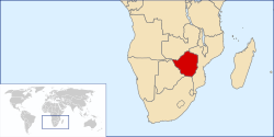 Ligging of Suid-Rhodesië