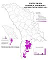 Ponderea găgăuzilor în Republica Moldova la nivel de comune