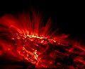 Sunspot, by TRACE space telescope