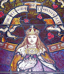 Margareta upodobljena v mestni hiši Lerwick